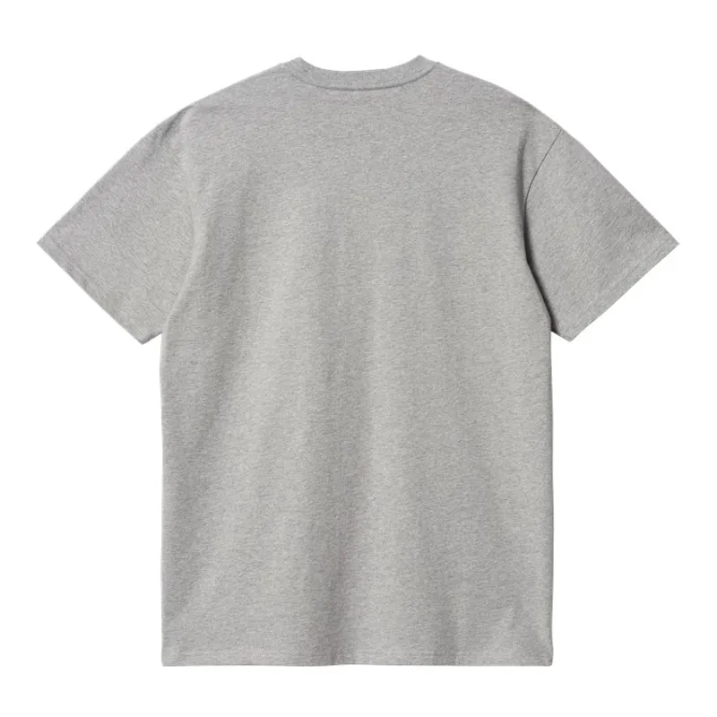 Carhartt WIP Chase T-Shirt - Grey Heather/Gold-1